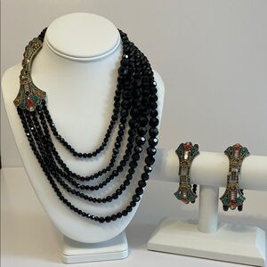 Heidi Daus “Deco Master Clasp” Necklace and Bracelet Set